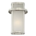 thumbnail image 5 of Possini Euro Design Delevan Modern Outdoor Wall Light Fixture Brushed Nickel 11 1/4" Frosted Seedy Glass for Post Exterior Barn Deck House Porch Yard, 5 of 8