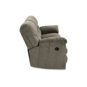 Signature Design by Ashley Alphons Fabric & Wood Reclining Sofa in Gray