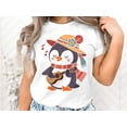 thumbnail image 2 of Funny Classic Guitar Player Penguin Animal Musician Gift T-Shirt Penguin Lover Musician Birthday Holiday Presents Tshirt, 2 of 8