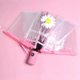 thumbnail image 1 of Paraguas transparente para mujer, paraguas plegable con diseño de flores de verano, paraguas de diosa blanca, paraguas transparente automático para estudiantes creativos Mori, 1 of 6