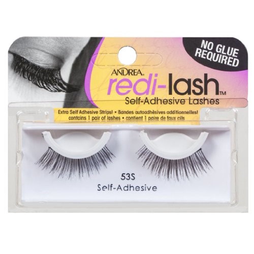 Andrea Redilash Self Adhesive Eyelashes, Style 53S, Black Walmart