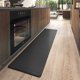 thumbnail image 1 of Non-Slip PVC Kitchen Mat, Oil-Resistant Sink Rug, 43 x 150 cm, Black, 1 of 5