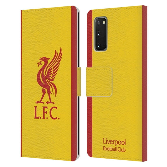 Head Case Designs Officially Licensed Liverpool Football Club 2021/22 Third Leather Book Wallet Case Cover Compatible with Samsung Galaxy S20 / S20 5G