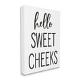 thumbnail image 3 of Stupell Industries Hello Sweet Cheeks Silly Bathroom Washroom Humor Graphic Art Gallery Wrapped Canvas Print Wall Art, Design by Lettered and Lined, 3 of 7