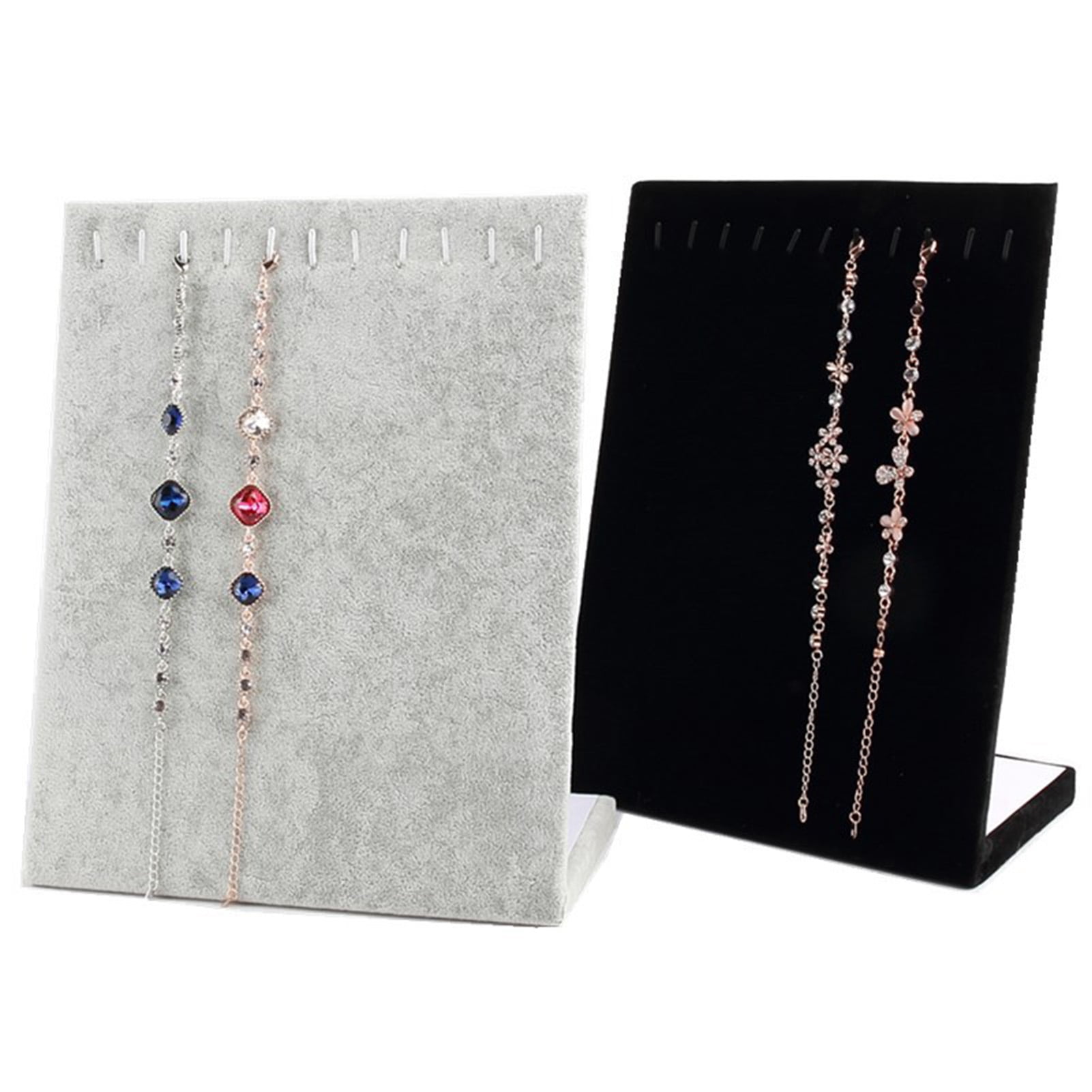 Travelwant Velvet 12/24 Hook Necklace Jewelry Tray/Display Organizer