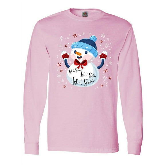 Inktastic Holiday Snowman Long Sleeve T-Shirt