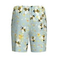 thumbnail image 2 of Haiem Bees Men's Pajama Short with Soft Woven Cotton Elastic Waistband Sleep Short-Large, 2 of 9