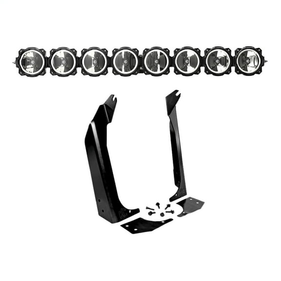 KC HiLiTES 97-06 Jeep TJ Pro6 Gravity LED 8-LT Overhead Sys Light Bars - 91337 Fits select: 1997-2006 JEEP WRANGLER / TJ