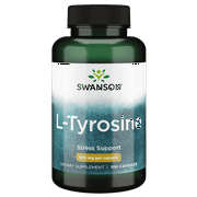 Swanson L-Tyrosine, Helps Maintain Healthy Mental Function & Alleviate The Effects Of Stress, 100 Capsules