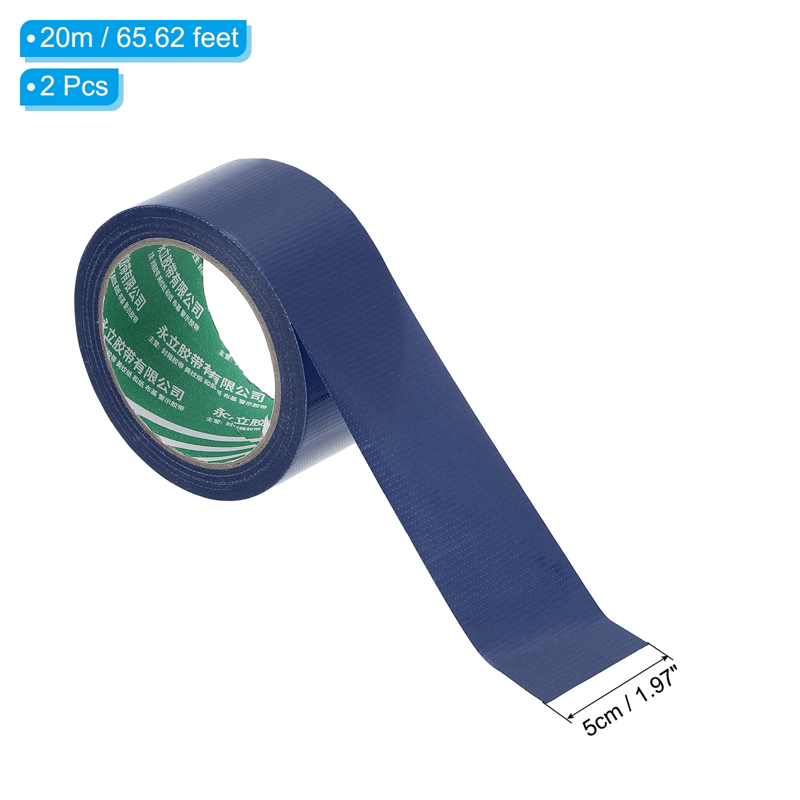 Uxcell Pickleball Ball Court Marking Tape 66ft, Marking Edge Guard Ultra-Adhesive Tape, Navy Blue 2 Pcs