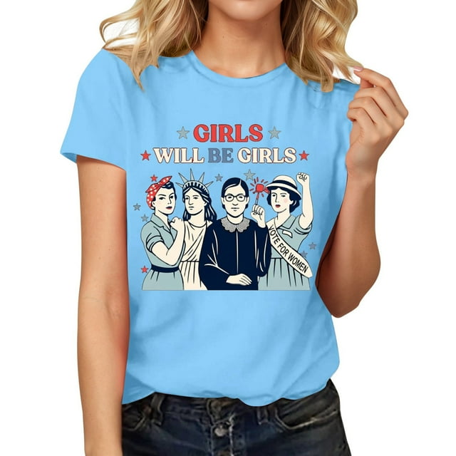 Chemises pour Femmes T-Shirts Femmes T-Shirt pour Femmes Décontracté Été T-Shirts Femmes Simples Manches Courtes Chemises pour Femmes Chemise de Compression Manches Longues Pack Manches T-Shirt Femmes Chemises de Compression
