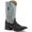 Black, variant on FERRINI Men's Pinto Ostrich Patchwork S-Toe Boots, Color: Black, Size: 8.5 (1169304085D)