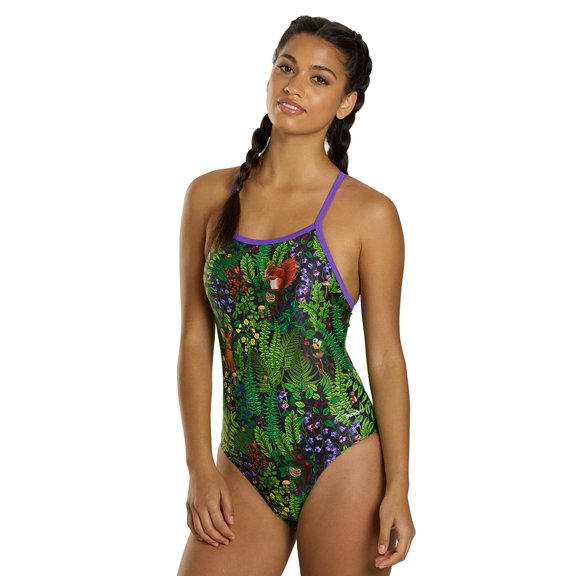 Sporti Forest Hideaway Thin Strap One Piece Swimsuit (22-44) (Women's)