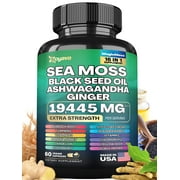 Zoyava Sea Moss Blend, 19,445 MG All-in-One Formula with over 15+ Super Ingredients, Extra Strength & High Potency