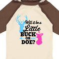 thumbnail image 4 of Inktastic Gender Reveal Will it be a Little Buck or Doe? Girls Long Sleeve Baby Bodysuit, 4 of 5