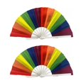 thumbnail image 1 of Pack 2 Abanico Grande Pericón Truena Al Abrir Muchos Colores Arcoiris Vertical, 1 of 1