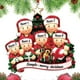 thumbnail image 2 of Adorno navideño familiar en 2D, bonito muñeco de nieve hecho a mano, colgante plano, muñeco de nieve, estrella de cinco puntas, adorno colgante para árbol de Navidad, 2 of 5