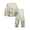thumbnail image 2 of Goofa Herbs and Wildflowers Printed Women’s 2 Piece Pajama Set Super,Pajamas Women's Long Sleeve Sleepwear Soft Button Down Loungewear Pjs Lounge Set Nightwear-XX-Large, 2 of 9