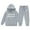 Grey, variant on Sweat Suits for Girls Hoodie and Sweatpants Set Winter Girls Outfits Tracksuit Cozy Warm Jogger Pants Hoodie Top With Cute Print Designs for Toddler and Youth Kids Outdoor Play