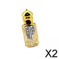 thumbnail image 1 of Paquete de 2 Botellas de perfume recargables Yinane de vidrio para decoración del hogar al aire libre, 1 of 8
