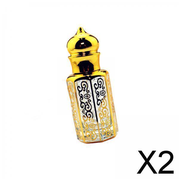 Paquete de 2 Botellas de perfume recargables Yinane de vidrio para decoración del hogar al aire libre