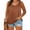 *Coffee, variant on Women's Plus Size V Neck Loose Fit Tank Top, Solid Color Casual Camisole Navy,Womens Plus XXL