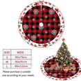 thumbnail image 2 of Alfombra de falda de árbol de Navidad, decoración de Año Nuevo, adornos para el hogar, fiesta de Navidad, decoración inferior de árbol, Alfombra de piso, manta, 90cm, 2 of 3