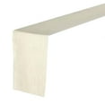 Efavormart 12"x108" IVORY Premium Faux Linen Runner, Slubby Textured Wrinkle Free Table Runner ...