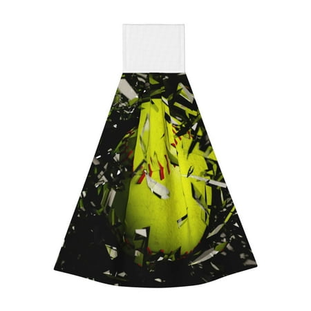 

Jgfou Ball Print Coral Fleece Microfiber Hanging Hand Towel Soft Premium Dishcloths Multi-Purpose Dust and Stain Removal Cleaning Supplies