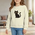 thumbnail image 2 of XXWXYD Crewneck Sweatshirt Kids Halloween Graphic Print Long Sleeve Pullover Hooded Cute Casual Fall Fleece Striped Autumn Fashion for Toddler Boys Girls Oversized, 2 of 4