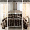 thumbnail image 2 of Cotton Bedding Set, King 4PC Faux Fur Comforter Set, Dark Brown Comforter Set,Polyester Bed In A Bag, Household Supplies & Décor Bedding Bedding Sets King 4PC Faux Fur Comforter Set, 2 of 5