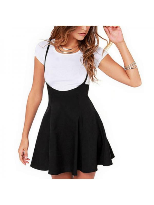 QUEEN PLUS Girls Stretch High-Waisted Knitted Flared Pleated Skater Mini Skirt