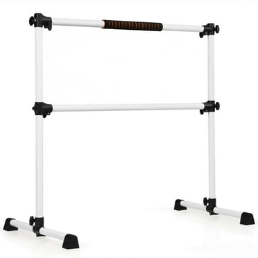 Finihen Portable Ballet Barre, 4 Feet Portable Ballet Barre with Adjustable Height, 4FT Ballet Barre Portable, Ballet Equipment, Gray
