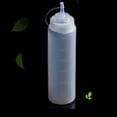 thumbnail image 2 of 8-24oz Clear Plastic Squeeze Bottle Condiment Dispenser with Scale 24oz, 2 of 7
