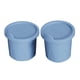 thumbnail image 2 of Wosthever Molde hueco para cubitos de hielo de silicona de grado maternal, bandeja de hielo sellada con tapa, 2 piezas Azul, 2 of 6