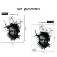 thumbnail image 4 of Pegatinas de pared 3D de Halloween brillar removibles fantasma masculino decorativas, 4 of 5
