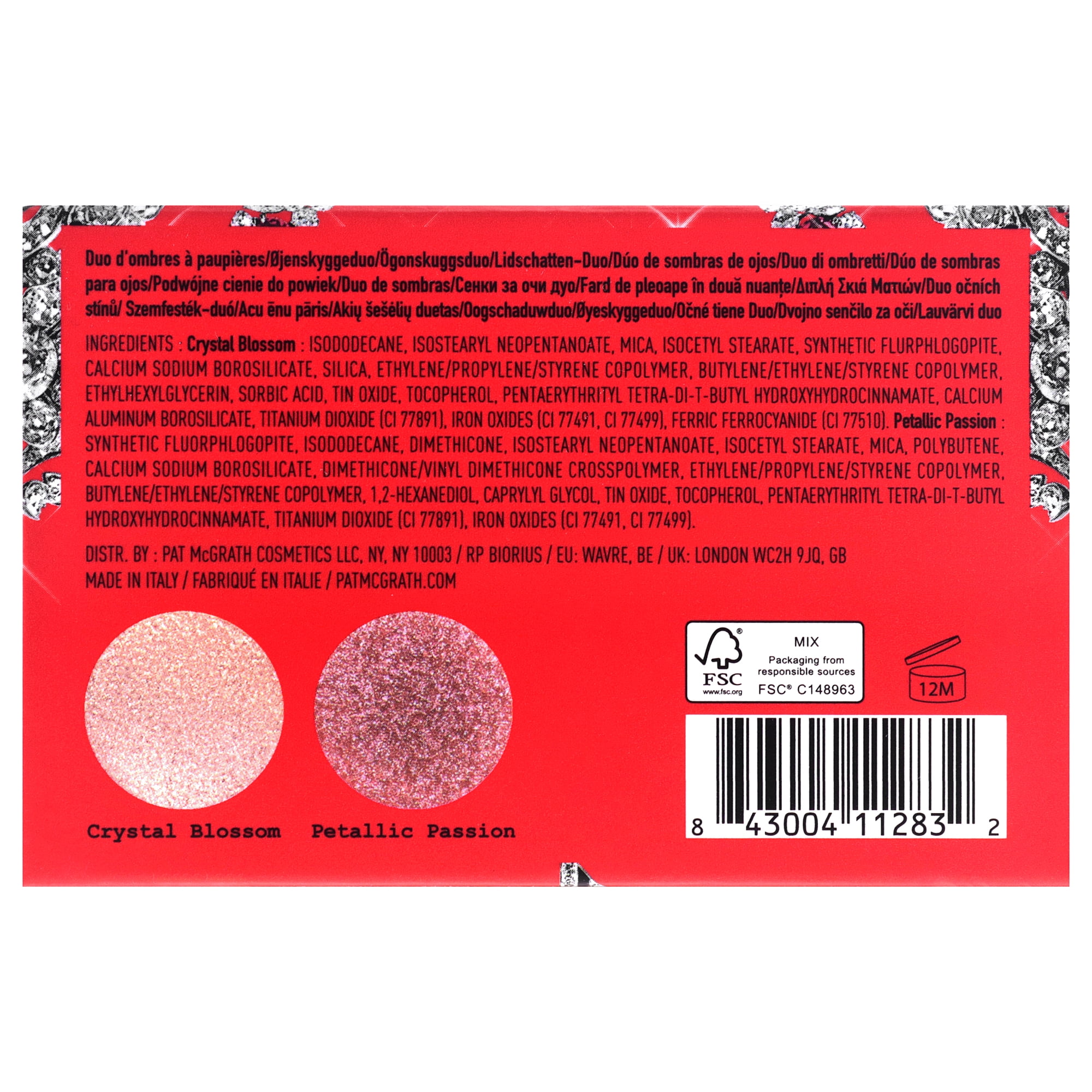 Luminous Legends Eye Shadow Duo - Petallic Passion by Pat Mcgrath Labs for Women - 0.07 oz Eye Shadow