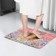 thumbnail image 4 of Pioneer Flower Floral Print Flannel Non Slip Door Rugs,Washable Door Mats Indoor,Decorative Door Mats,Dirt-Resistant and Absorbent Doormat for Entrance,Bedroom,Kitchen,Bathroom,31.5"x17", 4 of 4