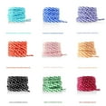 thumbnail image 2 of Santimon 2 Pairs Classic Square Flat Shoelaces Chessboard Pattern Shoe Strings 63" Mint Green, 2 of 2