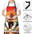 thumbnail image 3 of Power Rangers Kitchen Cooking Aprons Adjustable Waterproof Apron Bib Apron with 2 Pockets for Men Women Chef, 3 of 7