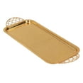 thumbnail image 4 of Coffee Table Tray With Handles Tea Cup Fruit Tray Rectangle Perfume Living Room Kitchen Serving Tray, 13.9 X 5.4in, 4 of 8