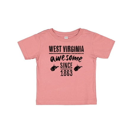 

Inktastic West Virginia Awesome Since 1863 Gift Baby Boy or Baby Girl T-Shirt