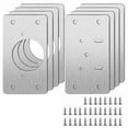 thumbnail image 2 of 1/2/4/10Pair Cabinet Hinge Repair Tool Plate Furniture Drawer Table Repair Close Hinges Kitchen Cupboard Fixing Stainless Steel, 2 of 4