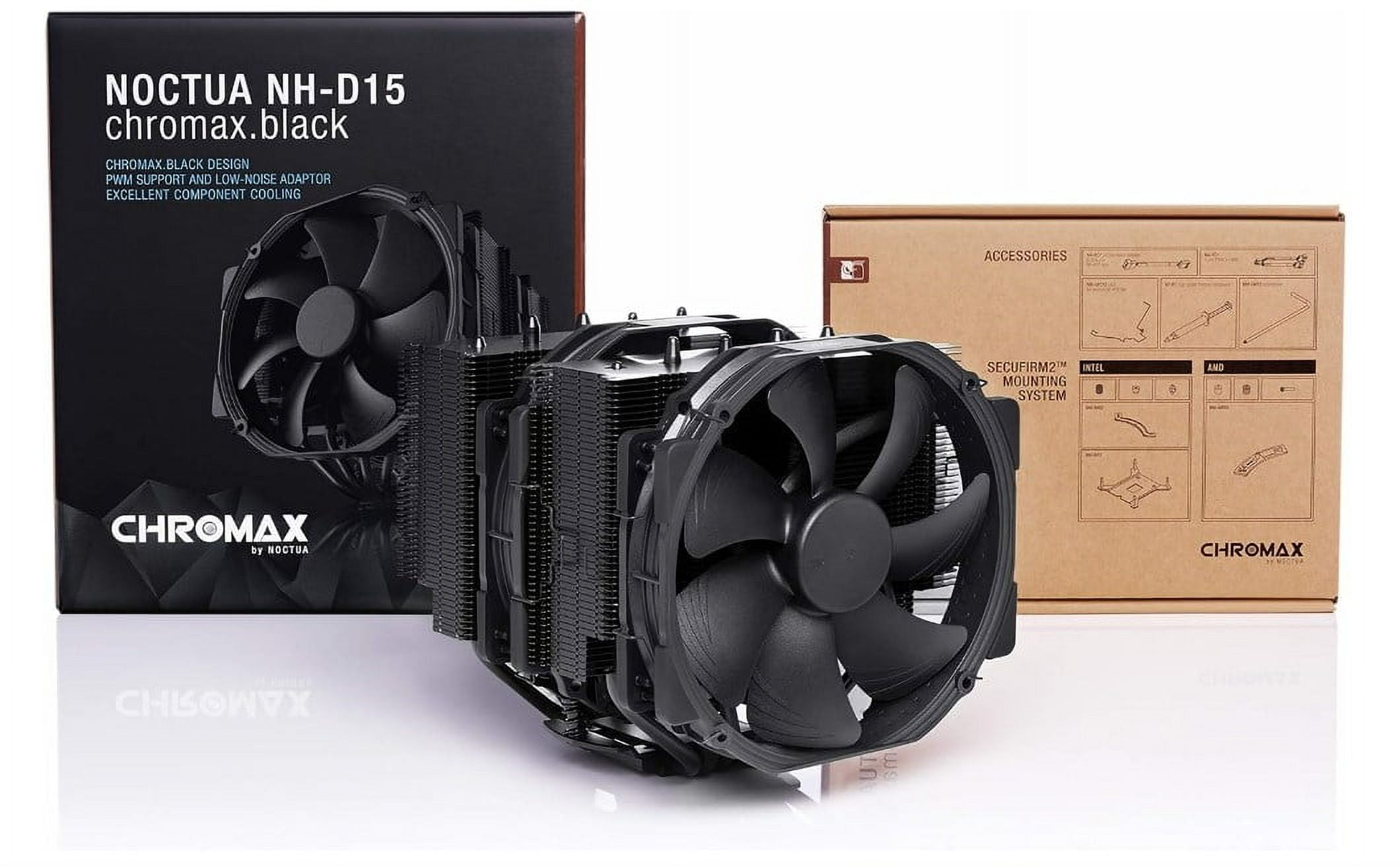 ノクチュア NH-D15 chromax.black　NH-D15-CH-BK Noctua NH-D15 chromax.Black, Dual-Tower CPU Cooler (140mm, Black