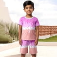 thumbnail image 2 of CONROSES Baby Boys Summer Outfit Set Ice Cream Graphic Short Sleeve T-Shirt Shorts Clothes Sets for Kids, Sizes 9-10 Years, 2 of 6