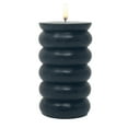 thumbnail image 2 of Mainstays Single Wick 3" x 5" Bubble Pillar Candle, Unscented, Black, 2 of 7