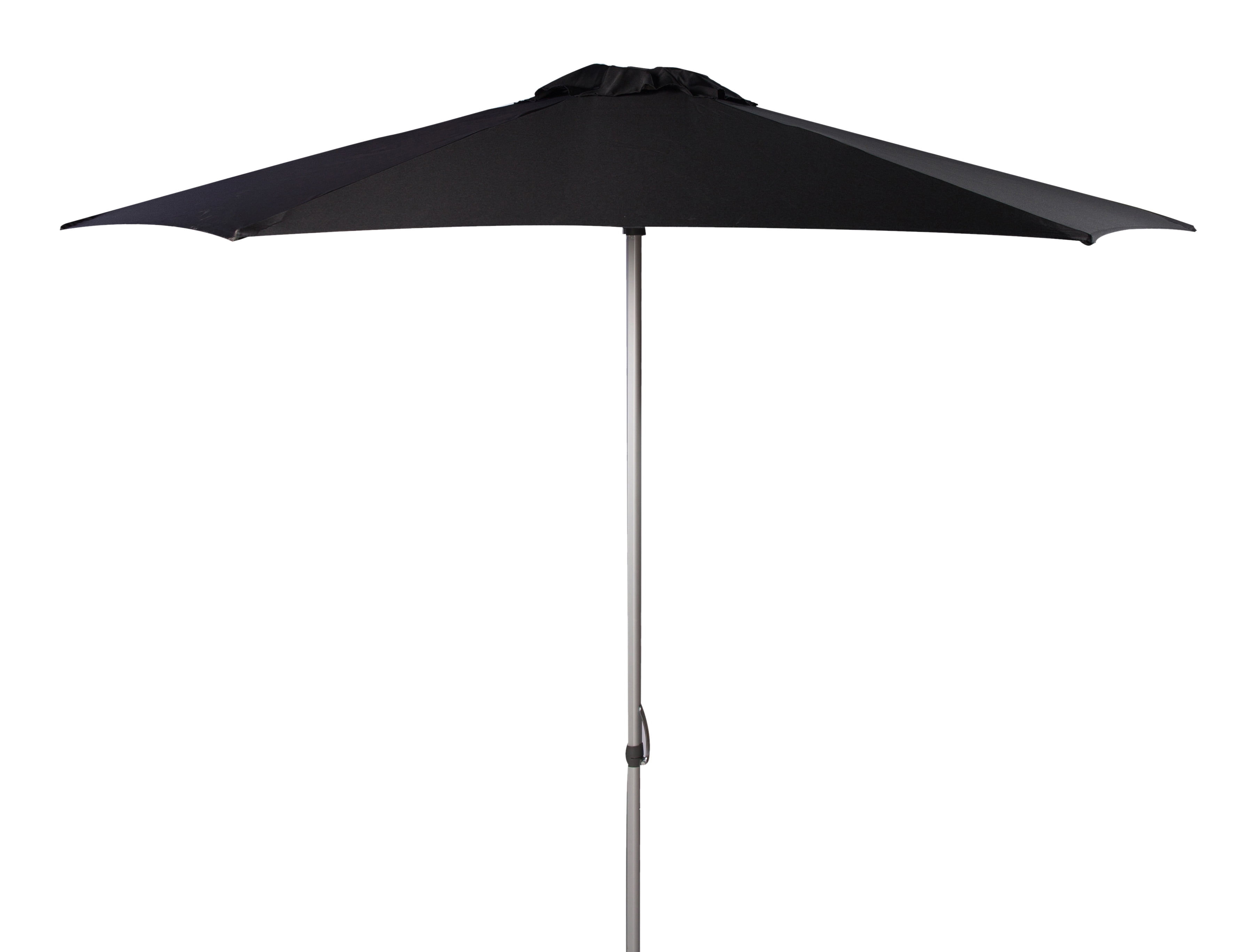 Safavieh Hurst 9' Market Crank UV Resistant Patio Umbrella, Black