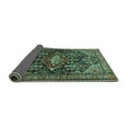 thumbnail image 2 of Ahgly Company Indoor Rectangle Persian Turquoise Blue Traditional Area Rugs, 8' x 12', 2 of 4