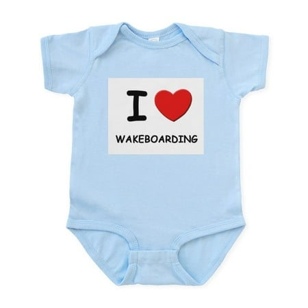 

CafePress - I Love Wakeboarding Infant Bodysuit - Baby Light Bodysuit Size Newborn - 24 Months