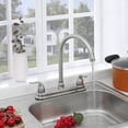 thumbnail image 3 of Mezcladora para Fregadero, llaves para fregadero de cocina, grifos para fregadero de cocina, mezcladora para lavabo de baño, Grifo de Cuerpo Principal de Latón, Acabado Níquel Satinado, 3 of 6